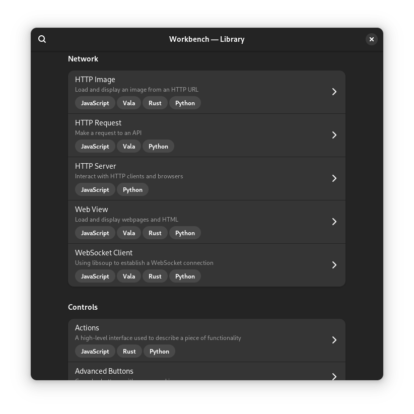 Workbench demos library